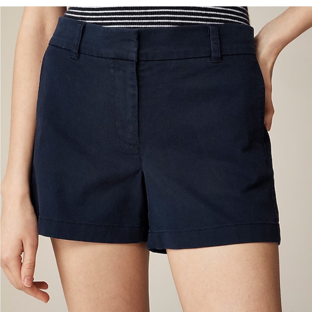 Women's J. Crew Navy Chino Shorts Size 6